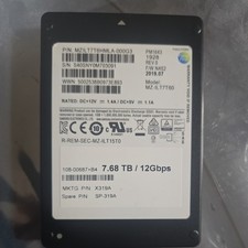 NETAPP X319_S16437T6ATE (P/N MZILT7T6HMLA) Samsung PM1643 7.68TB SAS SSD 99% picture