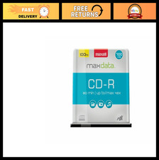 100 Pack Blank CDs 700MB 80 Min - Noise-Free Surface, 2x-48x Speed, Reusable Cas picture
