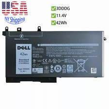 Genuine 42Wh 3DDDG Battery for Dell Latitude E5280 E5288 E5480 Precision M3520 picture