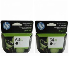 2 Pack HP N9J92AN Original Ink Cartridge 64XL Black EX2026 New picture