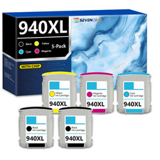 940XL High Yield Ink Cartridge Combo Pack | 5Pack, 2Black/1Cyan/1Magenta/1Yellow picture