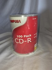 Comp USA 52X CD-R Media Disc 80 Minutes 700 MB 100 Pack New Sealed picture