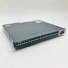 Cisco 3560-X WS-C3560X-48PF-S PoE+ 48-Port Gigabit Switch w/1*C3KX-NM-1G 2*PSU picture