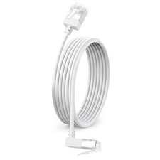Ultra Thin Cat 6 Ethernet Cable 90° Downward Angle 15 Feet, Flexible & Slim R... picture