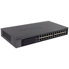 Netgear ProSafe Plus 24-Port Gigabit Ethernet Switch (JGS524EV2) - Gray picture