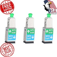 fyboptwu SC/APC Male to SC/UPC Female Singlemode Fiber Adapter，3pc | SC/APC t... picture