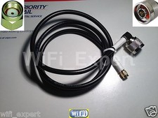 25' N right angle Male to RP-SMA plug Female pin Jumper Pigtail Cable RFC240 USA picture