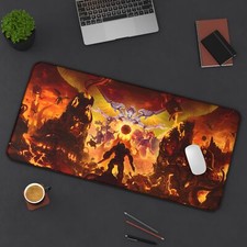 Desk Mat&Mouse Pad:Doom Slayer,Doom Eternal, Doom Guy ,Custom Desk Mat picture