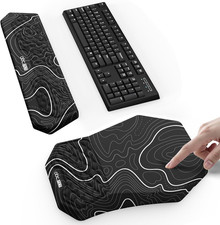 reposamunecas para teclado y mouse pad ergonomico antideslizante soporte muneca picture
