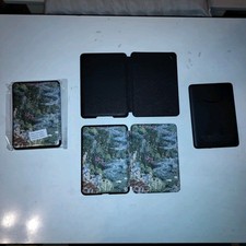 11th Generation Kindle, One Black Case, Two Custom Frog in the Pond Cases picture