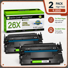 2 Black CF226X 26X High Yield Toner Cartridge Fits for LaserJet Pro M402dne M402 picture