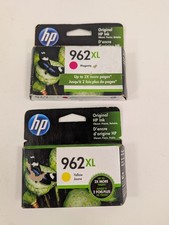 New-pack of 2, HP 962XL Genuine/Original , Magenta and Yellow Exp 2021. 2023 picture