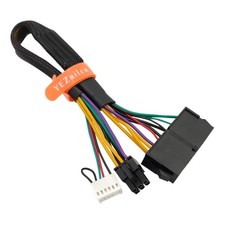 24 Pin To 6 Pin Atx Power Adapter Sleeved Cable For Hp Z200 Z230 4300 6080 8080 picture
