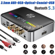 Bluetooth 5.3 Transmitter Receiver 3.5mm AUX RCA TV Home Stereo Audio Adapter picture