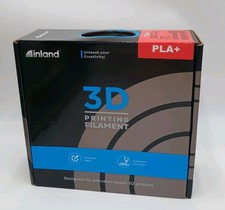 Inland Premium PLA+ 3D Printing Filament - 1.75mm White 1kg Spool 205-225C Temp picture