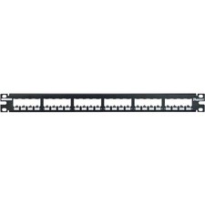 Panduit CP24BLY 24-Port Flat Patch Panel, Black picture