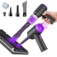 Meudeen 14500 Pa Computer Vacuum Cleaner Mini & 110000RPM Compressed Purple picture