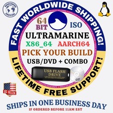 ULTRAMARINE LINUX OS ISO KDE GNOME XFCE  BUDGIE 64BIT USB-DVD, LIVE-FULL, MAC PC picture