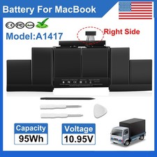 Replacement A1417 Battery for Macbook Pro 15''Retina A1398 Early 2013,Mid 2012 picture