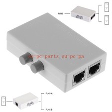 2 Ports 1x2 or 2x1 RJ45 Network Ethernet Manual AB Sharing Selector Switch Box picture