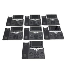 Lot of 7 Cisco CP-8811 5-Line VoIP Business Phones for Conferencing #L7697 picture