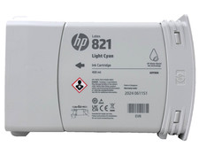 New Genuine HP 821 Light Cyan Latex Ink Cartridge 400ml G0Y90A picture
