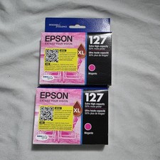 Epson 127XL High Capacity Magent Ink Genuine Cartridge Exp 06/2027 2 Pack  picture