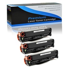 3PK CE410A 305A Black Toner Cartridge for HP Laserjet Pro M375nw M451dn M475 picture
