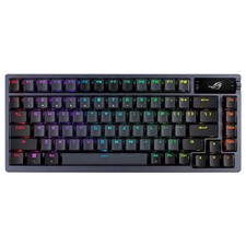ASUS ROG Azoth 75% Wireless DIY Custom Gaming Keyboard, ROG NX Snow, Black picture