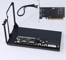 PCIE 4.0X16 graphics card docking station External PCIE X16 To 2 Port SlimSAS picture