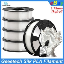 5kg Geeetech Silk PLA Filament 1.75mm 1kg Shiny Silk White 3D Printer Filament picture