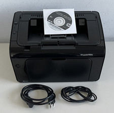 NY HP LaserJet Pro P1102W Laser Printer Wireless CE657A With Toner & CD Driver picture