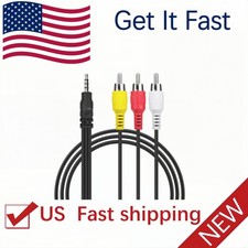 AV A/V Audio Video TV-Out Cable Lead Cord For Panasonic K2KC4CB00020 Camcorder picture