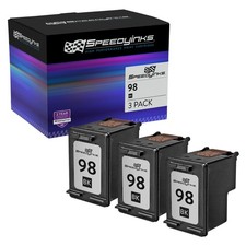 3 Pack Reman for Hewlett Packard HP 98 / C9364WN Vivera Black Ink Cartridge picture