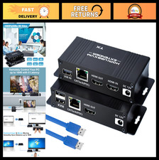 164ft HDMI KVM USB Extender Transmitter Receiver | 1080p@60Hz Zero Latency, Plug picture