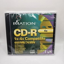 BRAND NEW Sealed VINTAGE IMATION 3M CD-R Recordable DISC 650 MB, 4X picture