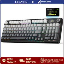 ATTACK SHARK X98PRO Wireless Gaming Keyboard, 99 Keys, LED Display&Number Pad picture