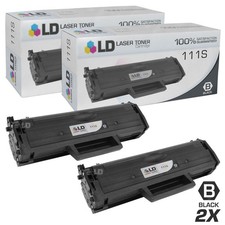 LD Compatible MLT-D111S 2pk Black Toner Xpress M2020W M2070FW Printers picture