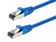 Monoprice Cat8 Patch Cable 20 Feet Blue Double Shielded (S/FTP) 28AWG 2GHz 40G picture