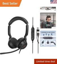 UH44 Wired USB Headset with Dual Noise-Canceling Mics for Ultimate Clarity picture