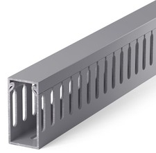 ZhiYo H2in x W1in Server Rack Cable Management 2in H Ã— 1in W Ã— 99in L, Grey picture