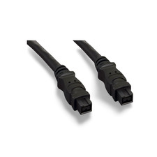3ft FireWire IEEE 1394b Cable 9 Pin to 9 Pin - Black picture