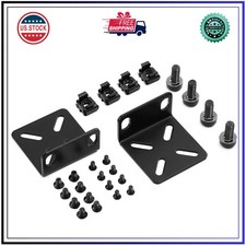 MokerLink Universal Rack Mount Kit for 17.3 inch Switches Adjustable Hole Spa... picture