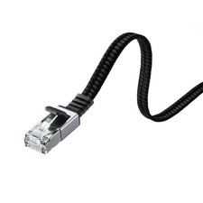 Sanwa Supply CAT6A Flat Mesh LAN Cable 5m KB-AZFL6AME-05BK picture