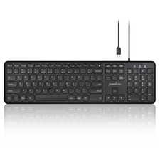 Perixx PERIBOARD210C Black FullSize USBC Scissor Keyboard US English picture