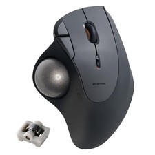 ELECOM Wireless Trackball Mouse IST PLUS Bluetooth x 2, Wireless 2.4GHz x 1, Bla picture