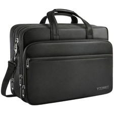 17 inch Laptop Bag Travel Briefcase with Organizer Expandable Large Hybrid for picture