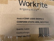 Workrite Ergonomics Conform Static Arm, w/o Pole CONF-1SDS-WOPB-S (NEW) picture