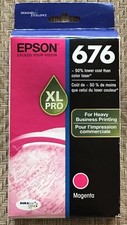 Genuine Epson 676XL Pro Magenta and Yellow NEW Sealed Exp: 2019 picture