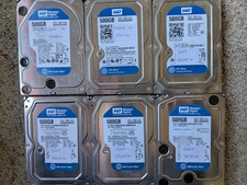 Lot of  6 Western Digital Blue SATA 3.5